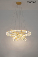 Moosee MOOSEE lampa wisząca LED LIBERTY TRIPLES złota szkło kryształowe transparentny Moosee MOOSEE lampa wisząca LED LIBERTY TRIPLES złota szkło kryształowe transparentny