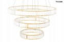 Moosee MOOSEE lampa wisząca LED LIBERTY TRIPLES złota szkło kryształowe transparentny Moosee MOOSEE lampa wisząca LED LIBERTY TRIPLES złota szkło kryształowe transparentny