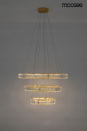 Moosee MOOSEE lampa wisząca LED LIBERTY TRIPLES złota szkło kryształowe transparentny Moosee MOOSEE lampa wisząca LED LIBERTY TRIPLES złota szkło kryształowe transparentny