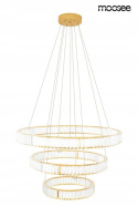 Moosee MOOSEE lampa wisząca LED LIBERTY TRIPLES złota szkło kryształowe transparentny Moosee MOOSEE lampa wisząca LED LIBERTY TRIPLES złota szkło kryształowe transparentny