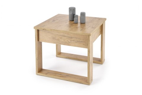 HALMAR ława NEA KWADRAT kolor dąb wotan płyta laminowana z szufladą do pokoju salonu 60x60 HALMAR ława NEA KWADRAT kolor dąb wotan płyta laminowana z szufladą do pokoju salonu 60x60