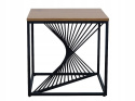 SIGNAL ŁAWA ORION KWADRATOWA MDF + OKLEINA DĄB / STELAŻ METAL CZARNY 55X55 SIGNAL ŁAWA ORION KWADRATOWA MDF + OKLEINA DĄB / STELAŻ METAL CZARNY 55X55