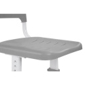 Fun Desk SST3LS Grey - Regulowane krzesełko dziecięce - szare krzesło do biurka dla dziecka 3-14 lat - regulowana wysokość