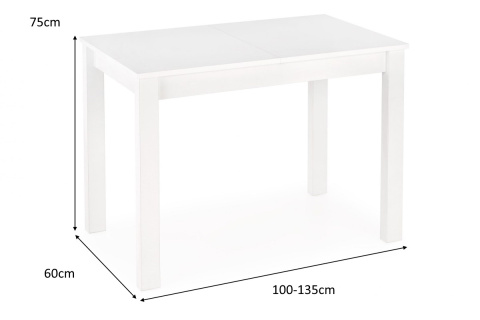 HALMAR stół GINO prostokątny rozkładany 100-135x60 blat - dąb sonoma, nogi - dąb sonoma płyta meblowa okleinowana kuchnia salon HALMAR stół GINO prostokątny rozkładany 100-135x60 blat - dąb sonoma, nogi - dąb sonoma płyta meblowa okleinowana kuchnia salon
