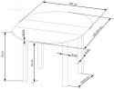 HALMAR stół RINGO okrągły płyta meblowa okleinowana kolor blat dąb craft, nogi MDF okleinowany - dąb craft (102-142x102x76 cm) HALMAR stół RINGO okrągły płyta meblowa okleinowana kolor blat dąb craft, nogi MDF okleinowany - dąb craft (102-142x102x76 cm)
