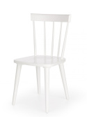 Halmar BARKLEY krzesło białe drewniane do salonu kuchni jadalni