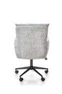 Halmar FLORES fotel obrotowy, jasny popiel - krzesło biurowe do biurka, pracowni, gabinetu, TILT