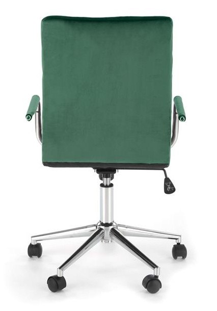 Halmar GONZO 4 fotel do biurka obrotowy młodzieżowy ciemny zielony velvet, stal chromowana TILT Halmar GONZO 4 fotel do biurka obrotowy młodzieżowy ciemny zielony velvet, stal chromowana TILT