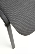 Halmar ISO krzesło konferencyjne popielaty, czarny, OBAN EF031 materiał: stal lakierowana proszkowo / tkanina Halmar ISO krzesło konferencyjne popielaty, czarny, OBAN EF031 materiał: stal lakierowana proszkowo / tkanina