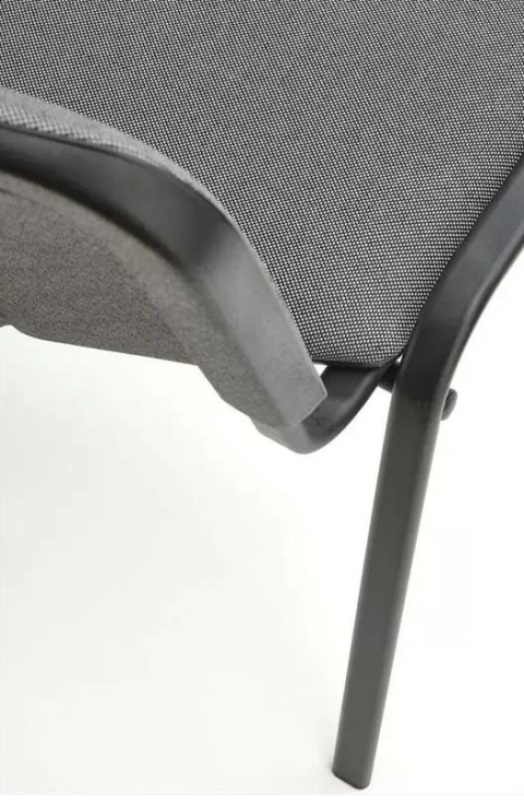 Halmar ISO krzesło konferencyjne popielaty, czarny, OBAN EF031 materiał: stal lakierowana proszkowo / tkanina Halmar ISO krzesło konferencyjne popielaty, czarny, OBAN EF031 materiał: stal lakierowana proszkowo / tkanina