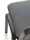 Halmar ISO krzesło konferencyjne popielaty, czarny, OBAN EF031 materiał: stal lakierowana proszkowo / tkanina Halmar ISO krzesło konferencyjne popielaty, czarny, OBAN EF031 materiał: stal lakierowana proszkowo / tkanina