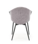 Halmar K420 krzesło do jadalni popielaty, materiał: tkanina / stal malowana