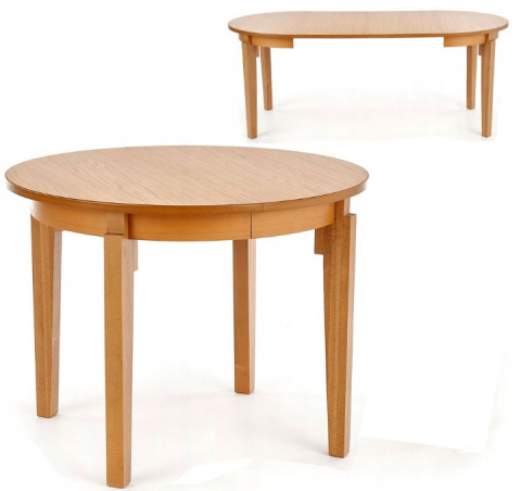 Halmar stół SORBUS rozkładany 100-200x100 blat MDF okleina naturalna dębowa - dąb miodowy, nogi lite drewno bukowe - dąb miodowy Halmar stół SORBUS rozkładany 100-200x100 blat MDF okleina naturalna dębowa - dąb miodowy, nogi lite drewno bukowe - dąb miodowy