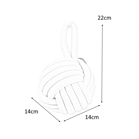Intesi Stoper do drzwi Odbojnik Yarn szary miękki stoper przypomina kłębek wełny będzie jednocześnie ozdobą Intesi Stoper do drzwi Odbojnik Yarn szary miękki stoper przypomina kłębek wełny będzie jednocześnie ozdobą
