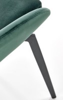 Halmar K479 krzesło ciemny zielony, tkanina - velvet / metal Halmar K479 krzesło ciemny zielony, tkanina - velvet / metal