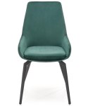 Halmar K479 krzesło ciemny zielony, tkanina - velvet / metal Halmar K479 krzesło ciemny zielony, tkanina - velvet / metal