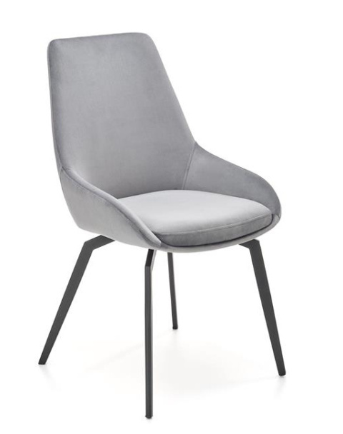 Halmar K479 krzesło do jadalni popiel materiał: tkanina - velvet / stal malowana Halmar K479 krzesło do jadalni popiel materiał: tkanina - velvet / stal malowana