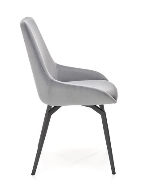 Halmar K479 krzesło do jadalni popiel materiał: tkanina - velvet / stal malowana Halmar K479 krzesło do jadalni popiel materiał: tkanina - velvet / stal malowana