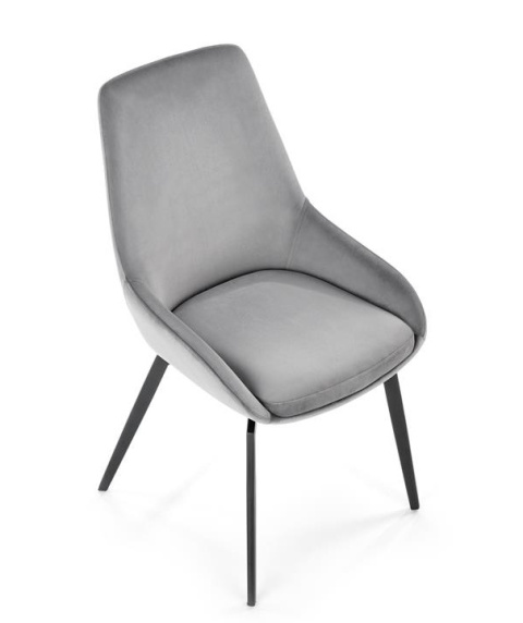 Halmar K479 krzesło do jadalni popiel materiał: tkanina - velvet / stal malowana Halmar K479 krzesło do jadalni popiel materiał: tkanina - velvet / stal malowana
