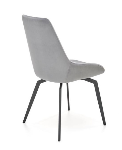 Halmar K479 krzesło do jadalni popiel materiał: tkanina - velvet / stal malowana Halmar K479 krzesło do jadalni popiel materiał: tkanina - velvet / stal malowana