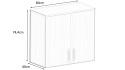 Meble Biurowe Nadstawka Silver N90/40/74,4-2A grusza polna Meble Biurowe Nadstawka Silver N90/40/74,4-2A grusza polna