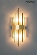 KINKIET LAMPA ŚCIENNA ARMANDO złota STAL SZKŁO 2xE14 Moosee MOOSEE do domu hotelu gabinetu restauracji KINKIET LAMPA ŚCIENNA ARMANDO złota STAL SZKŁO 2xE14 Moosee MOOSEE do domu hotelu gabinetu restauracji