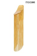 Moosee MOOSEE Kinkiet lampa ścienna LAMBADA złota metalowa E14 klosz wykonany z delikatnych łańcuszków oryginalny i nowoczesny Moosee MOOSEE Kinkiet lampa ścienna LAMBADA złota metalowa E14 klosz wykonany z delikatnych łańcuszków oryginalny i nowoczesny