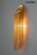 Moosee MOOSEE Kinkiet lampa ścienna LAMBADA złota metalowa E14 klosz wykonany z delikatnych łańcuszków oryginalny i nowoczesny Moosee MOOSEE Kinkiet lampa ścienna LAMBADA złota metalowa E14 klosz wykonany z delikatnych łańcuszków oryginalny i nowoczesny