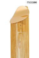 Moosee MOOSEE Kinkiet lampa ścienna LAMBADA złota metalowa E14 klosz wykonany z delikatnych łańcuszków oryginalny i nowoczesny Moosee MOOSEE Kinkiet lampa ścienna LAMBADA złota metalowa E14 klosz wykonany z delikatnych łańcuszków oryginalny i nowoczesny