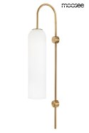 LAMPA ŚCIENNA KINKIET SLACK metal ZŁOTY podłużny KLOSZ SZKLANY BIAŁY E27 Moosee MOOSEE do domu i przestrzeni publicznej LAMPA ŚCIENNA KINKIET SLACK metal ZŁOTY podłużny KLOSZ SZKLANY BIAŁY E27 Moosee MOOSEE do domu i przestrzeni publicznej