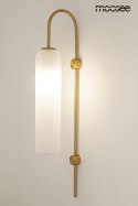 LAMPA ŚCIENNA KINKIET SLACK metal ZŁOTY podłużny KLOSZ SZKLANY BIAŁY E27 Moosee MOOSEE do domu i przestrzeni publicznej LAMPA ŚCIENNA KINKIET SLACK metal ZŁOTY podłużny KLOSZ SZKLANY BIAŁY E27 Moosee MOOSEE do domu i przestrzeni publicznej