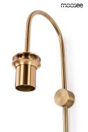 LAMPA ŚCIENNA KINKIET SLACK metal ZŁOTY podłużny KLOSZ SZKLANY BIAŁY E27 Moosee MOOSEE do domu i przestrzeni publicznej LAMPA ŚCIENNA KINKIET SLACK metal ZŁOTY podłużny KLOSZ SZKLANY BIAŁY E27 Moosee MOOSEE do domu i przestrzeni publicznej
