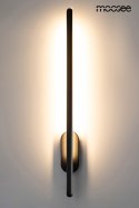 KINKIET LAMPA ŚCIENNA LED TOBIA CZARNA stal KLOSZ OBROTOWY 360 stopni do domu hotelu lokalu Moosee MOOSEE