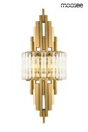 Moosee MOOSEE Kinkiet lampa ścienna TOWERS złota metal kryształ transparentny oryginalna i elegancka do domu i do lokalu Moosee MOOSEE Kinkiet lampa ścienna TOWERS złota metal kryształ transparentny oryginalna i elegancka do domu i do lokalu