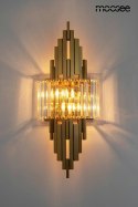 Moosee MOOSEE Kinkiet lampa ścienna TOWERS złota metal kryształ transparentny oryginalna i elegancka do domu i do lokalu Moosee MOOSEE Kinkiet lampa ścienna TOWERS złota metal kryształ transparentny oryginalna i elegancka do domu i do lokalu