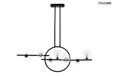 LAMPA WISZĄCA ALURE LINE TWIN 90 metal CZARNA standartowe KLOSZE G9 połączone z obręczą LED szkło TRANSPARENTNE Moosee MOOSEE LAMPA WISZĄCA ALURE LINE TWIN 90 metal CZARNA standartowe KLOSZE G9 połączone z obręczą LED szkło TRANSPARENTNE Moosee MOOSEE