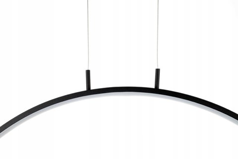 Moosee MOOSEE lampa wisząca LED CIRCULO 60 czarna metal aluminium w kształcie okręgu prosta i dekoracyjna Moosee MOOSEE lampa wisząca LED CIRCULO 60 czarna metal aluminium w kształcie okręgu prosta i dekoracyjna