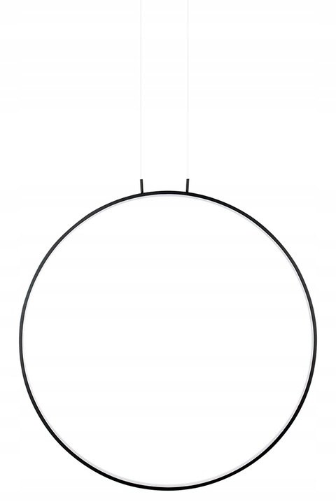 Moosee MOOSEE lampa wisząca LED CIRCULO 60 czarna metal aluminium w kształcie okręgu prosta i dekoracyjna Moosee MOOSEE lampa wisząca LED CIRCULO 60 czarna metal aluminium w kształcie okręgu prosta i dekoracyjna