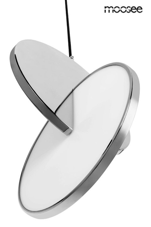 LAMPA WISZĄCA LED DISCO Moosee MOOSEE SREBRNA STAL POLEROWANA do wnętrz mieszkalnych lub restauracyjno hotelowych LAMPA WISZĄCA LED DISCO Moosee MOOSEE SREBRNA STAL POLEROWANA do wnętrz mieszkalnych lub restauracyjno hotelowych