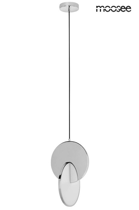 LAMPA WISZĄCA LED DISCO Moosee MOOSEE SREBRNA STAL POLEROWANA do wnętrz mieszkalnych lub restauracyjno hotelowych LAMPA WISZĄCA LED DISCO Moosee MOOSEE SREBRNA STAL POLEROWANA do wnętrz mieszkalnych lub restauracyjno hotelowych