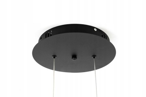 Moosee MOOSEE lampa wisząca LED CIRCULO 80 czarna metal aluminium w kształcie okręgu prosta i dekoracyjna Moosee MOOSEE lampa wisząca LED CIRCULO 80 czarna metal aluminium w kształcie okręgu prosta i dekoracyjna