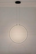 Moosee MOOSEE lampa wisząca LED CIRCULO 80 czarna metal aluminium w kształcie okręgu prosta i dekoracyjna