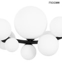 LAMPA WISZĄCA ROCIO Moosee MOOSEE CZARNA metalowa okrągłe klosze szklane BIAŁE 14xG9 LAMPA WISZĄCA ROCIO Moosee MOOSEE CZARNA metalowa okrągłe klosze szklane BIAŁE 14xG9