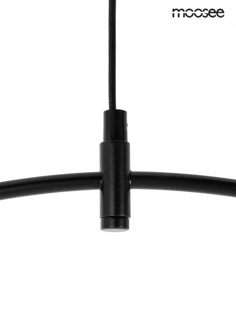 LAMPA WISZĄCA ROCIO Moosee MOOSEE CZARNA metalowa okrągłe klosze szklane BIAŁE 14xG9 LAMPA WISZĄCA ROCIO Moosee MOOSEE CZARNA metalowa okrągłe klosze szklane BIAŁE 14xG9