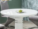 SIGNAL STÓŁ STRATOS ROZKŁADANY BLAT MDF + SZKŁO HARTOWANE BIAŁY LAKIER/ PODSTAWA MDF + STAL NIERDZEWNA BIAŁY LAKIER 120(160)x120 SIGNAL STÓŁ STRATOS ROZKŁADANY BLAT MDF + SZKŁO HARTOWANE BIAŁY LAKIER/ PODSTAWA MDF + STAL NIERDZEWNA BIAŁY LAKIER 120(160)x120