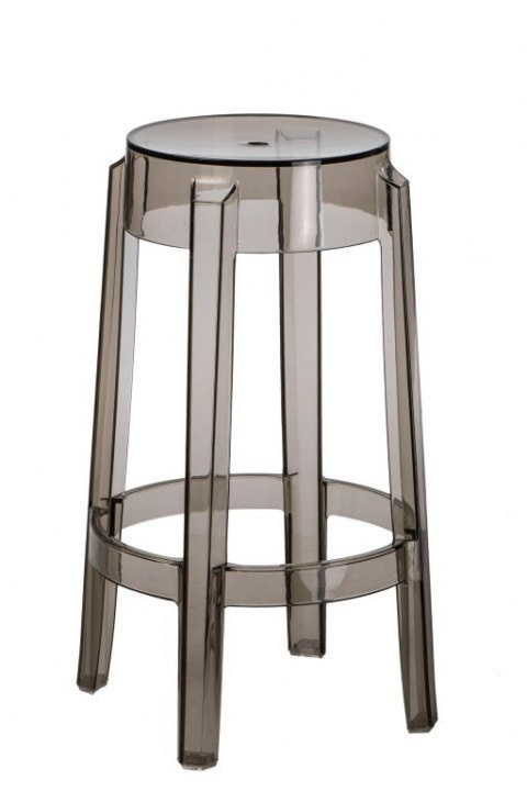 HOKER STOŁEK BAROWY niski Duch D2.DESIGN SZARY TRANSPARENTNY 66cm TWORZYWO lekki i wygodny HOKER STOŁEK BAROWY niski Duch D2.DESIGN SZARY TRANSPARENTNY 66cm TWORZYWO lekki i wygodny