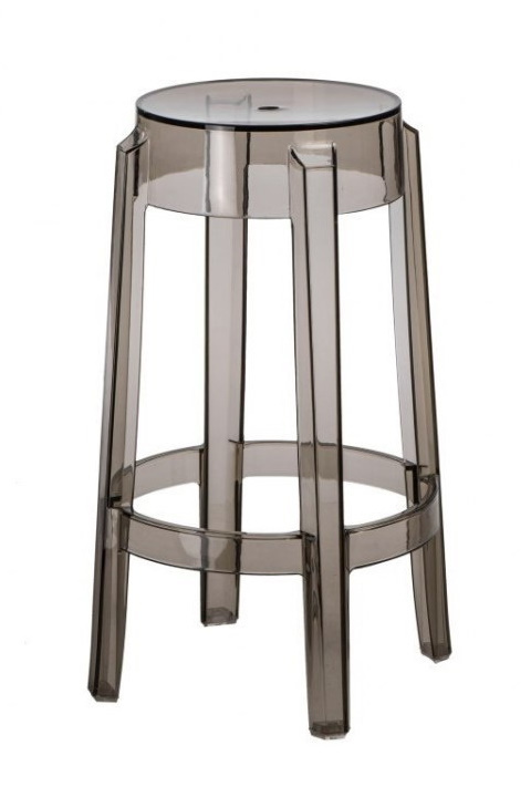 HOKER STOŁEK BAROWY niski Duch D2.DESIGN SZARY TRANSPARENTNY 66cm TWORZYWO lekki i wygodny HOKER STOŁEK BAROWY niski Duch D2.DESIGN SZARY TRANSPARENTNY 66cm TWORZYWO lekki i wygodny