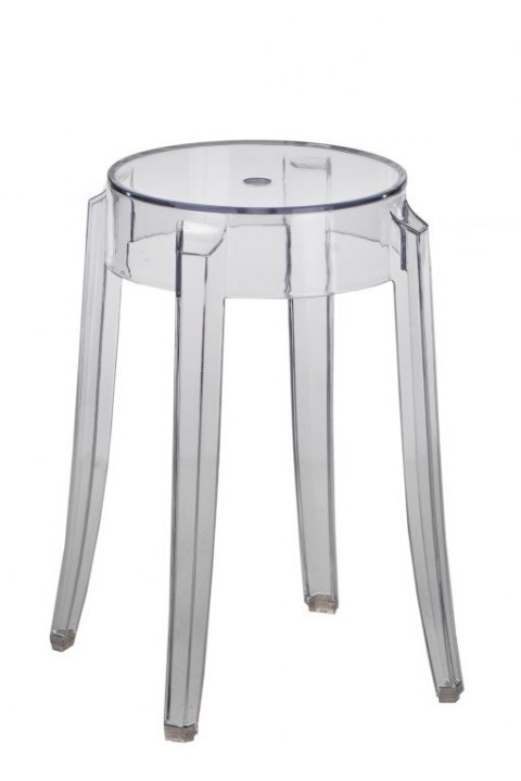 STOŁEK TABORET Duch D2.DESIGN TRANSPARENTNY 46cm TWORZYWO stabilny i wygodny STOŁEK TABORET Duch D2.DESIGN TRANSPARENTNY 46cm TWORZYWO stabilny i wygodny