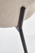 Halmar K373 krzesło beżowy materiał: tkanina / stal malowana proszkowo