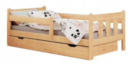 Halmar łóżko MARINELLA dziecięce / młodzieżowe sosna lite drewno sosnowe lakierowane z wysuwaną szufladą